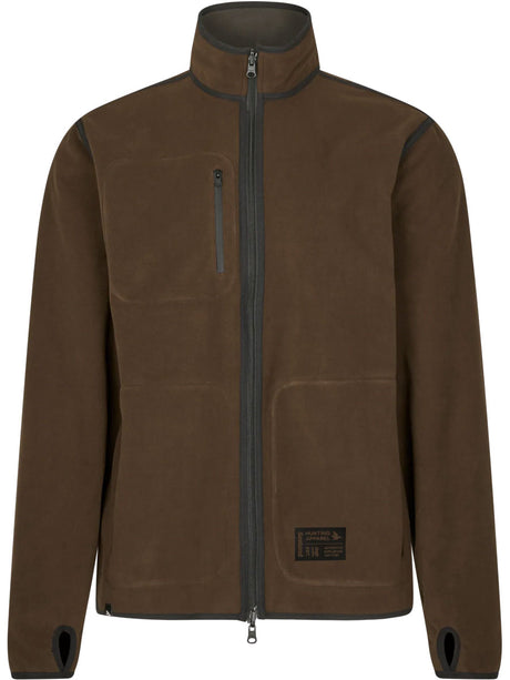 SEELAND Rogue Solid Reversible Fleece - Mens - Grizzly / Demitasse Brown