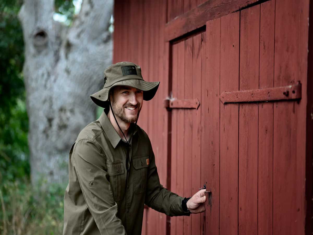 SEELAND Selous Long Sleeved Cargo Shirt - Mens - Grape Leaf