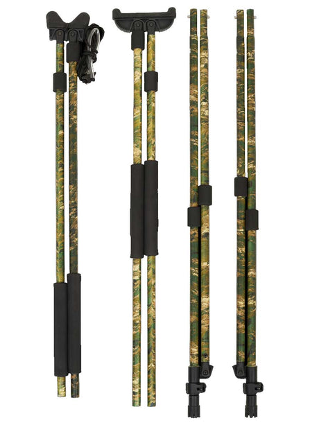 SEELAND Shooting Stick - Lightweight 4 Legged- Aluminium - InVis Green