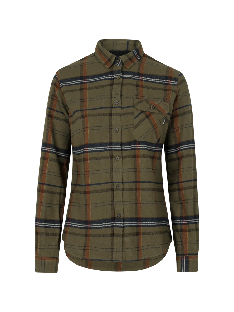 SEELAND Skye Flannel Shirt - Women's - Grape Leaf / Terracotta Check - image 1