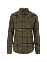 SEELAND Skye Flannel Shirt - Women's - Grape Leaf / Terracotta Check - image 1