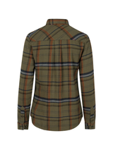 SEELAND Skye Flannel Shirt - Women's - Grape Leaf / Terracotta Check - image 3