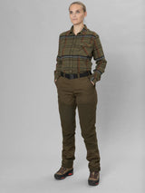 SEELAND Skye Flannel Shirt - Women's - Grape Leaf / Terracotta Check - image 5