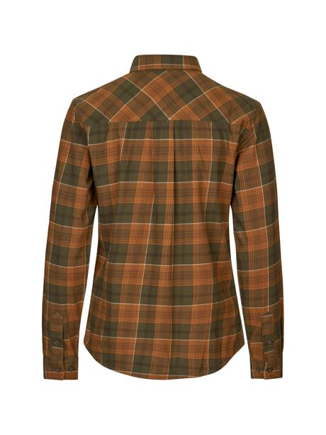SEELAND Skye Flannel Shirt - Women's - Grizzly Brown / Terracotta Check - image 3