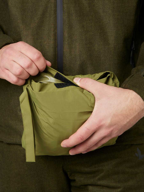 SEELAND Taxus Packable Rain Poncho - Martini Olive Seeland