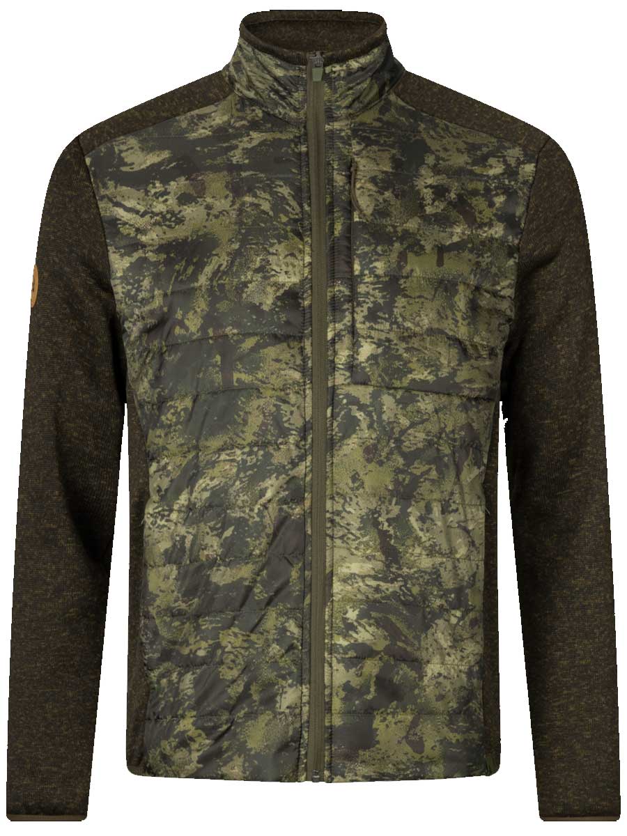 SEELAND Theo Hybrid Camo Jacket - Mens - Pine green & InVis green