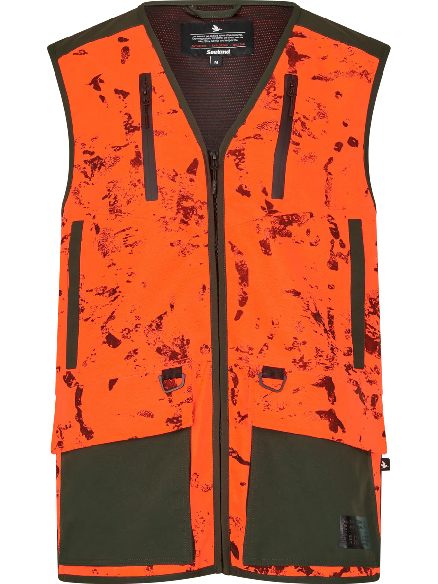 SEELAND Trax Blaze Waistcoat - Mens - Orange Blaze InVis MPC