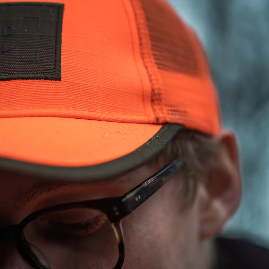 SEELAND Venture Rover Cap - Orange Blaze - cap detail