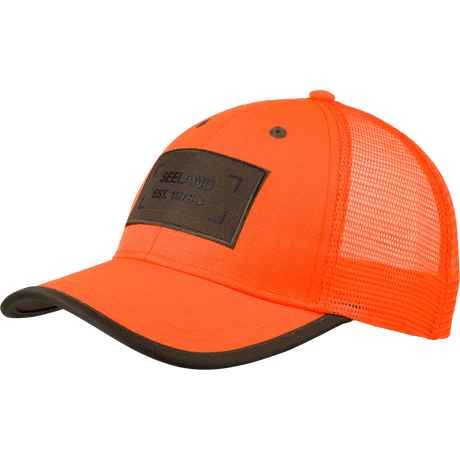 SEELAND Venture Rover Cap - Orange Blaze - front flat lay