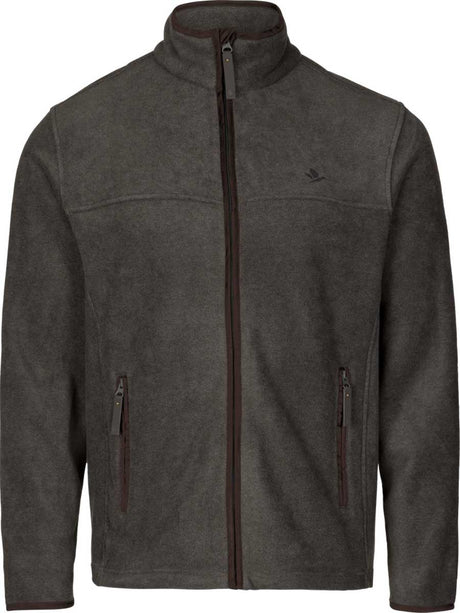 SEELAND Woodcock Earl Fleece Jacket - Mens - Dark Grey Melange