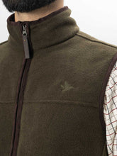 Load image into Gallery viewer, SEELAND Woodcock Earl Fleece Waistcoat - Mens - Pine Green Melange
