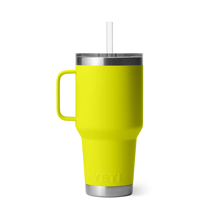 YETI Rambler 35 OZ (994ml) Straw Mug With Straw Lid - Firefly Yellow