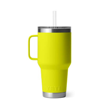 YETI Rambler 35 OZ (994ml) Straw Mug With Straw Lid - Firefly Yellow