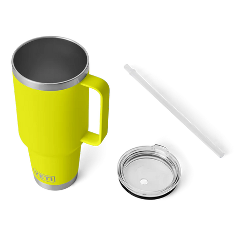YETI Rambler 42 OZ (1242ml) Straw Mug With Straw Lid - Firefly Yellow