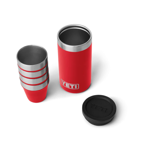 YETI Shot Glasses With Carrying Case - Rescue Red