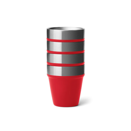 YETI Shot Glasses With Carrying Case - Rescue Red