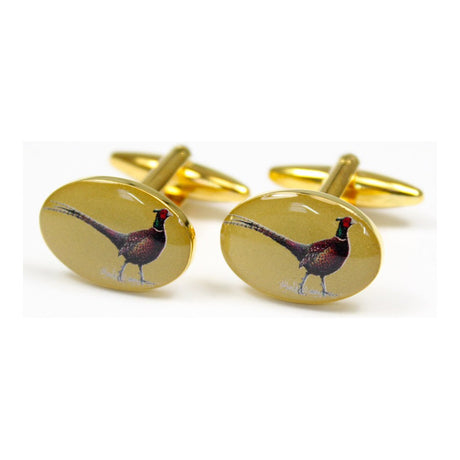 Soprano Standing Pheasants Country Cufflinks