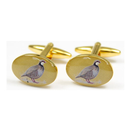 Soprano Red Legged Country Partridge Cufflinks
