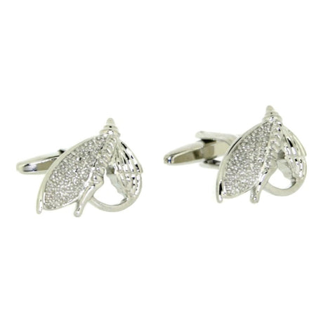 Soprano Fishing Flies Silver Colour Cufflinks