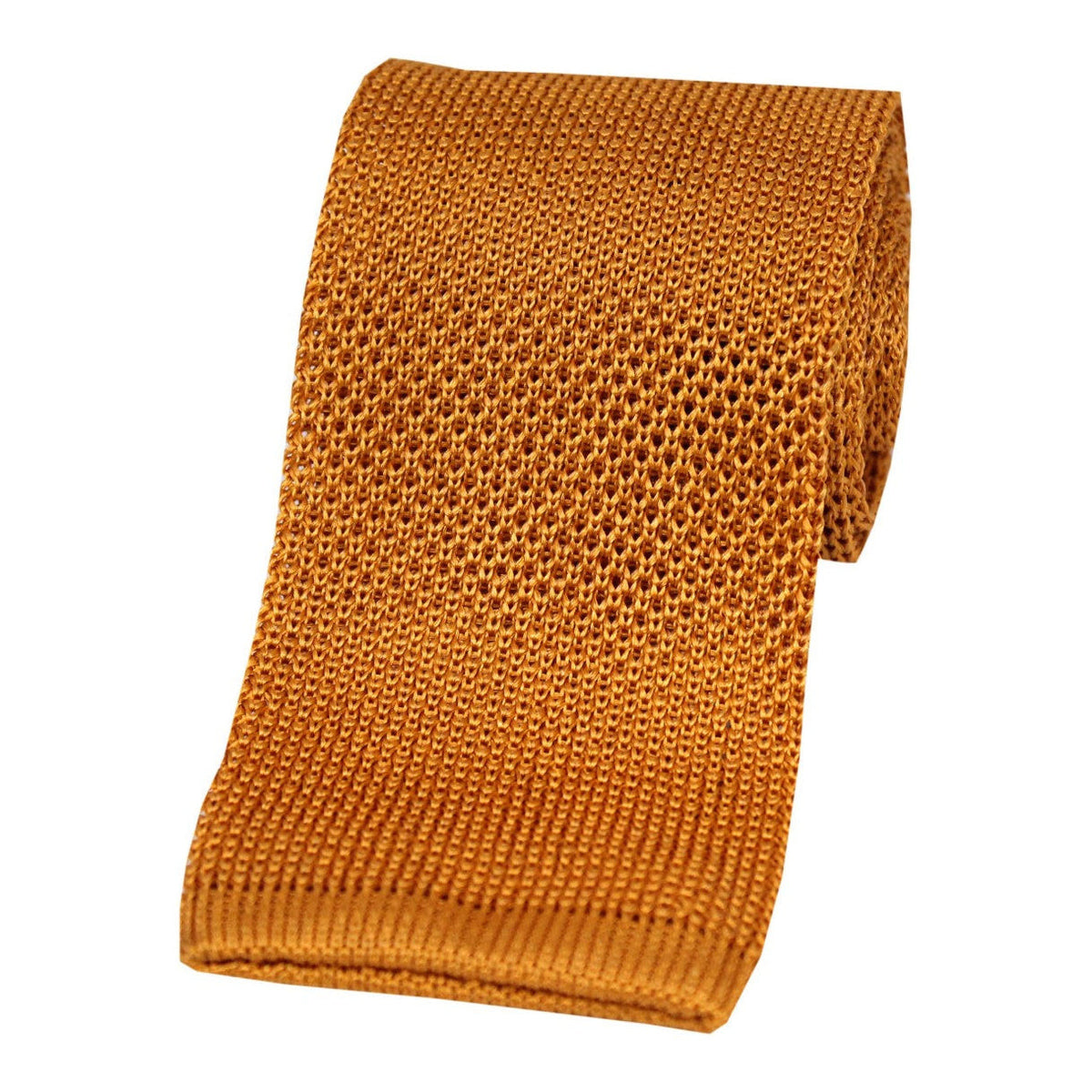 Soprano Burnt Orange Knitted Silk Tie