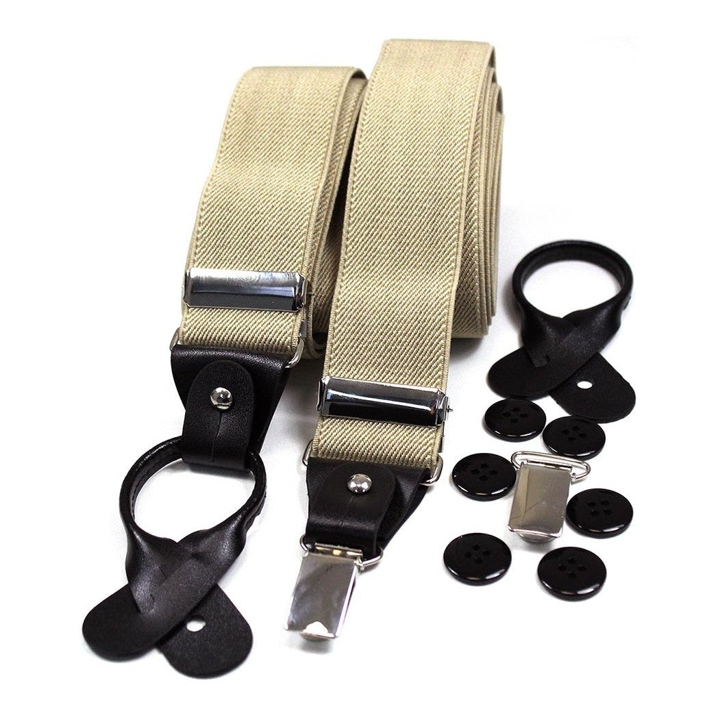 Soprano Camel 35mm Leather End Braces