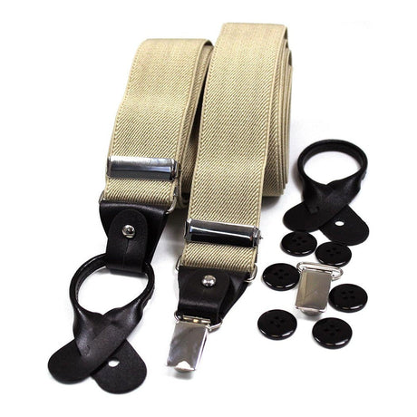 Soprano Camel 35mm Leather End Braces