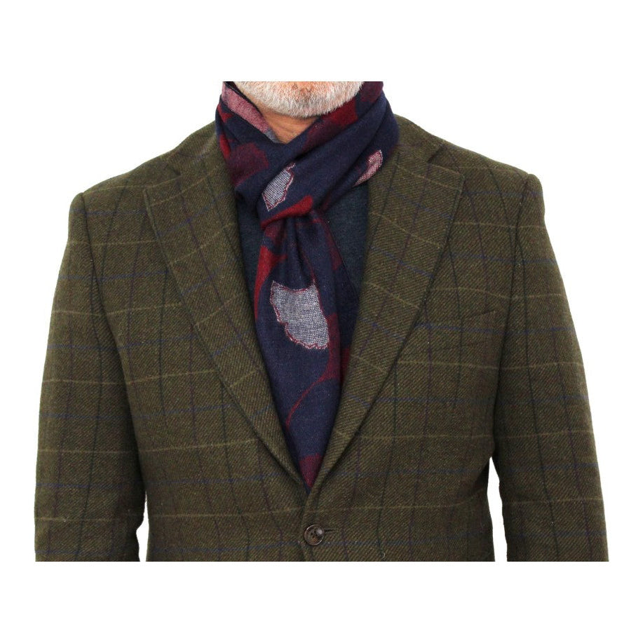 Erwin & Morris Multi Coloured Flowers Scarf Supplied In A Gift Box