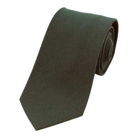 Soprano Plain Moss Green Wool Rich Tie
