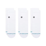 STANCE Icon Quarter Sports Socks - 3 Pack – White