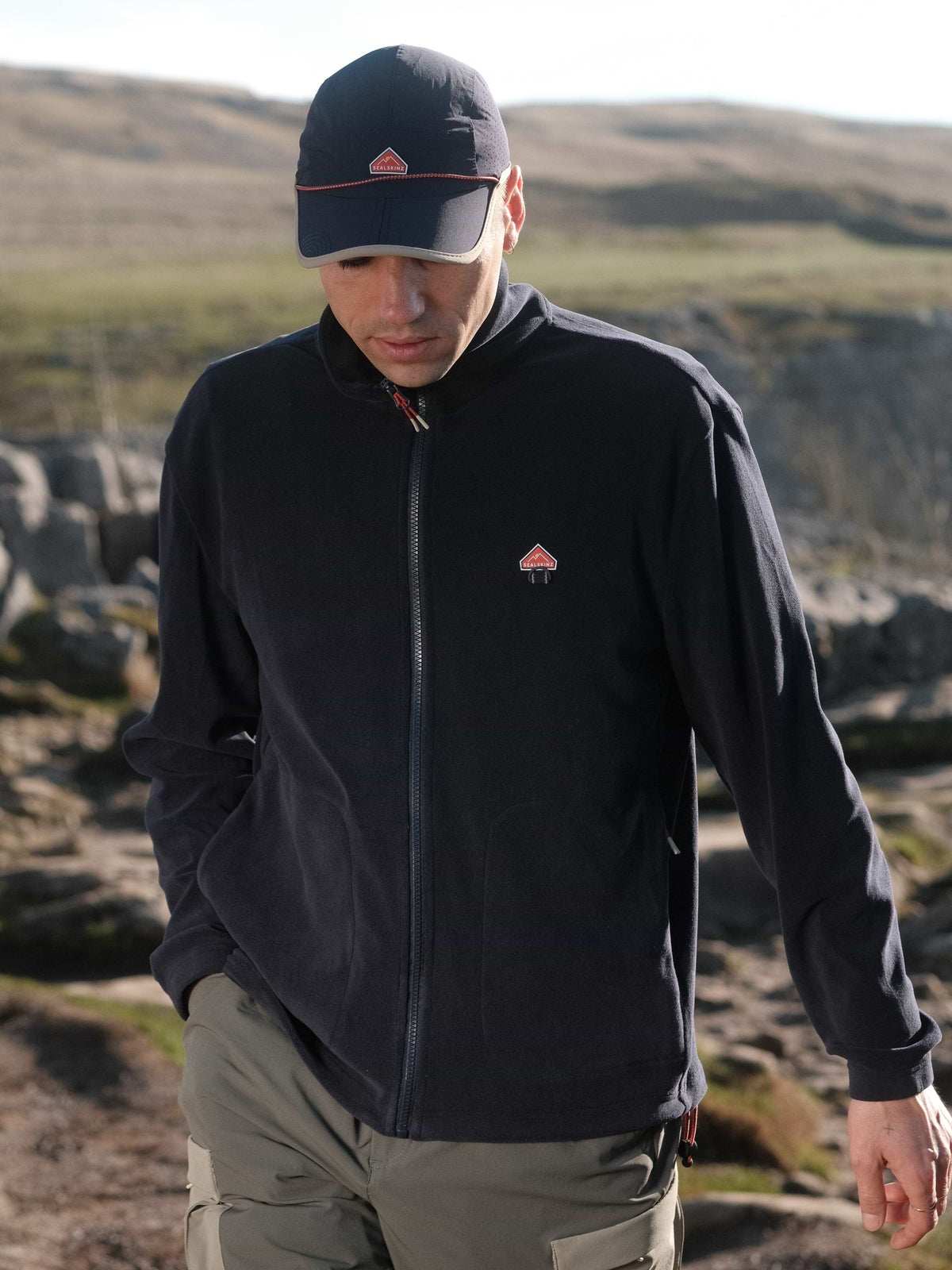 SEALSKINZ Stow Men's Recycled Full Zip Fleece - product view 2