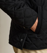 Peter Millar 25th Anniversary Cashmere Suffolk Jacket in Black - detail