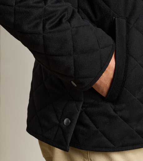Peter Millar 25th Anniversary Cashmere Suffolk Jacket in Black - detail