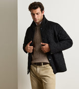 Peter Millar 25th Anniversary Cashmere Suffolk Jacket in Black - front