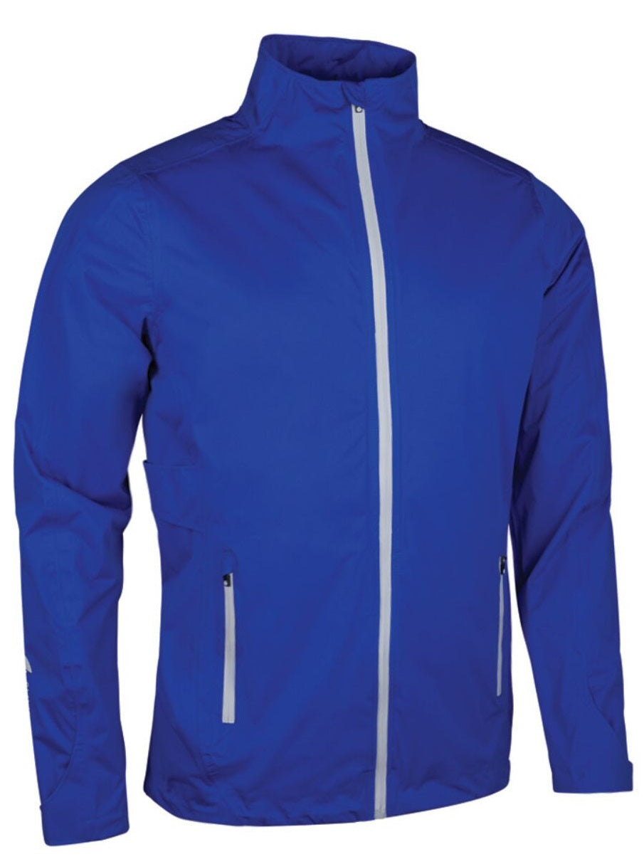 SUNDERLAND Whisperdry Pro-Lite Waterproof Golf Jacket - Mens - Electric Blue / Silver