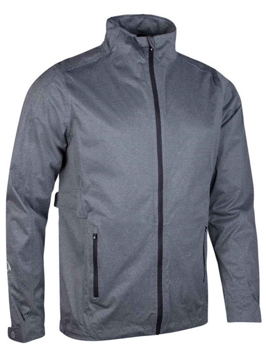 SUNDERLAND Whisperdry Pro-Lite Waterproof Golf Jacket - Mens - Gunmetal Marl / Black