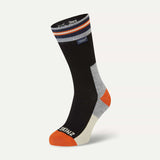 SEALSKINZ Surlingham Waterproof All Weather Mid Length Striped Cuff Sock - product view 3