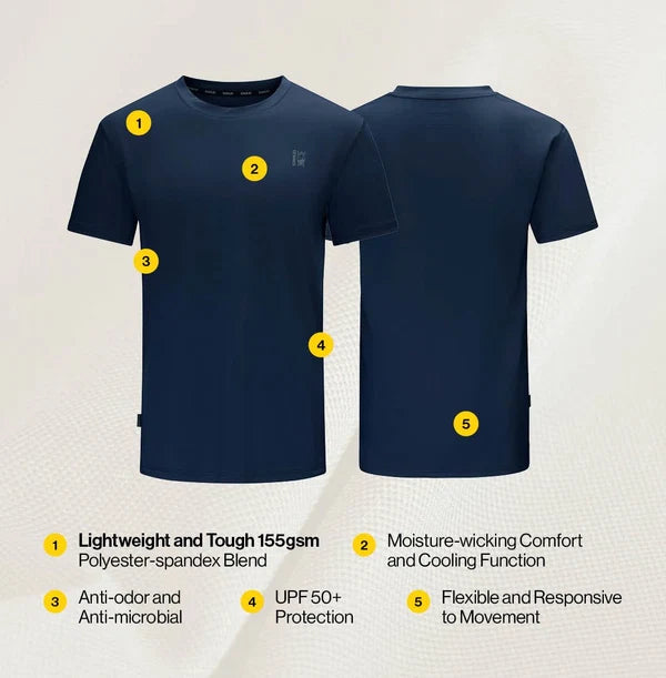 SWAZI Argali Active Short Sleeve T-Shirt - Mens - Ranger