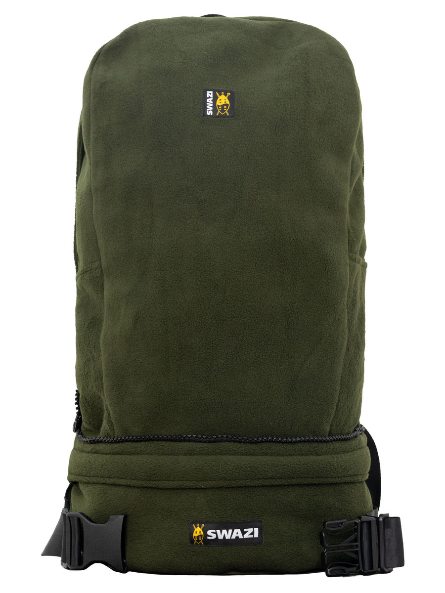 SWAZI Buffalo Bag Olive, front view