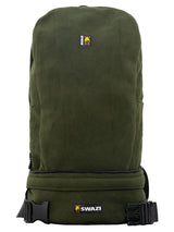 SWAZI Buffalo Bag Olive, front view