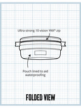 SWAZI Buffalo Bag Tussock, folded construction diagram