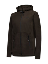 SWAZI Catlin Hooded Jacket Womens Bark, angled view