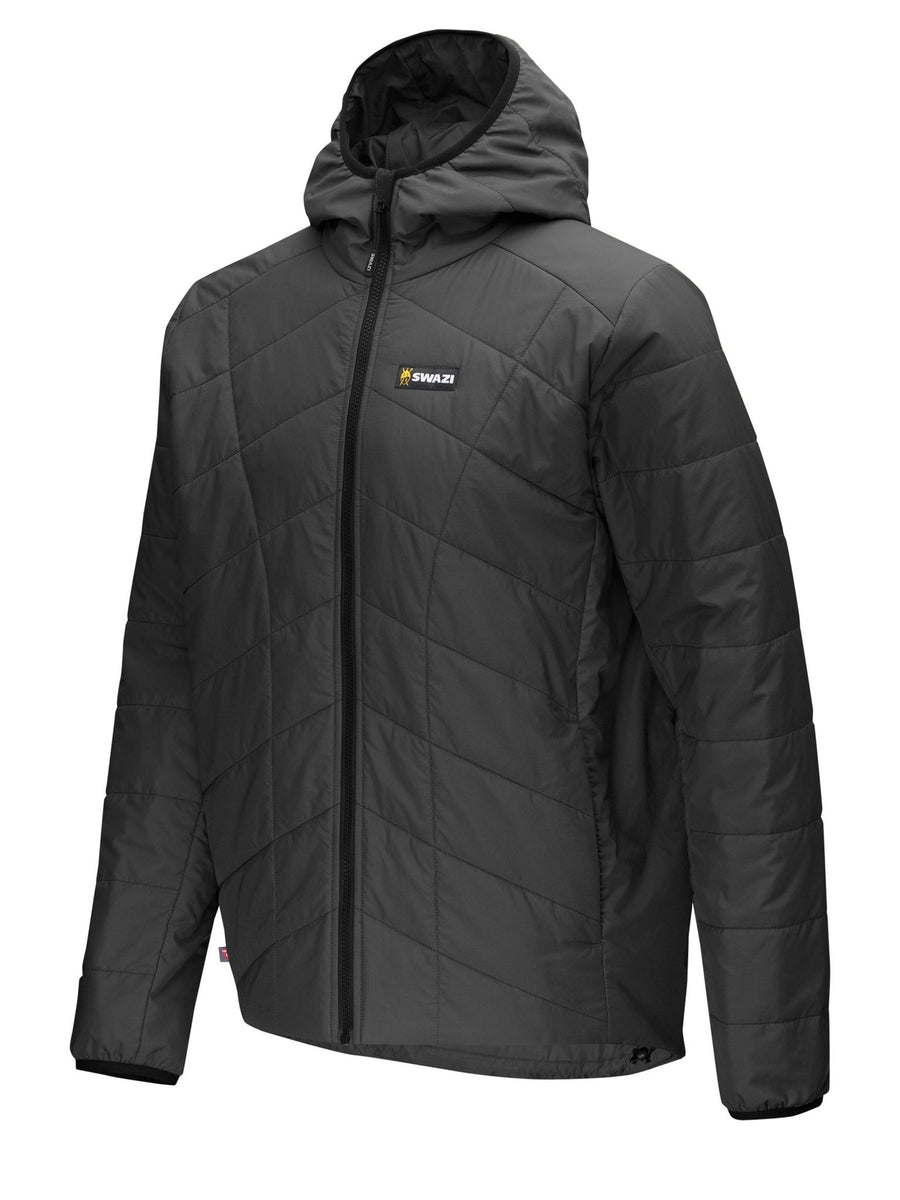 SWAZI Chamois Insulation Jacket Mens Granite, angled view