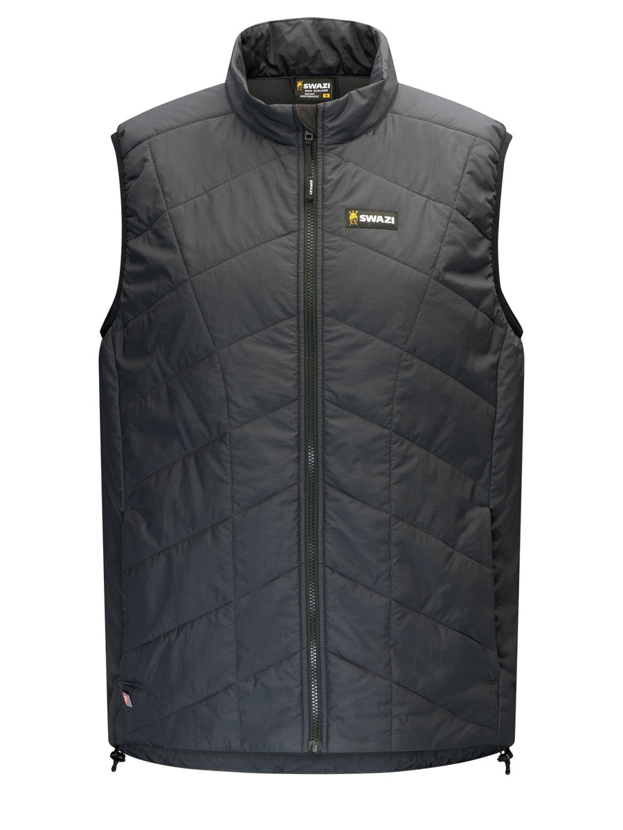 SWAZI Chamois Insulation Vest Mens Granite, front view