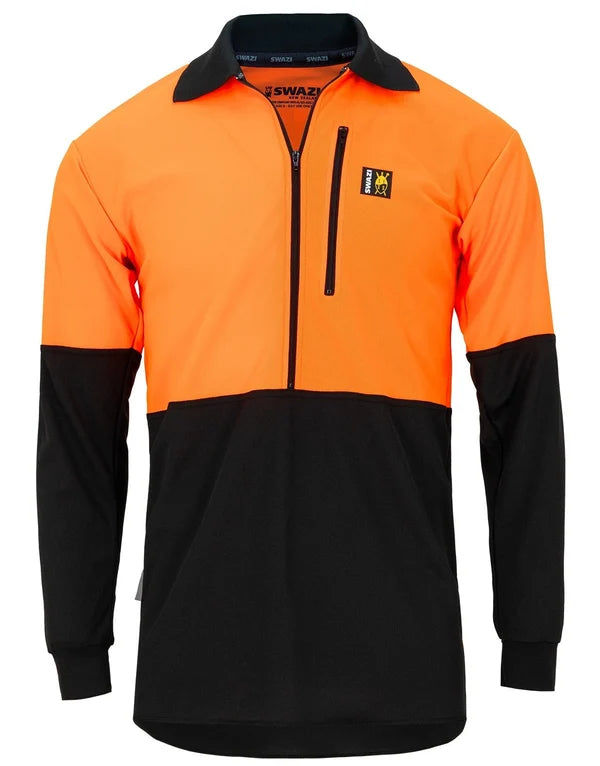 SWAZI Climb-Max HV Long Sleeve Top - Mens - Blaze/ Black