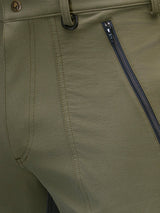 SWAZI Forest Pants III Mens Gran Green, zipped pocket detail
