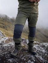 SWAZI Forest Pants III Mens Tussock, worn outdoors on rocky ground
