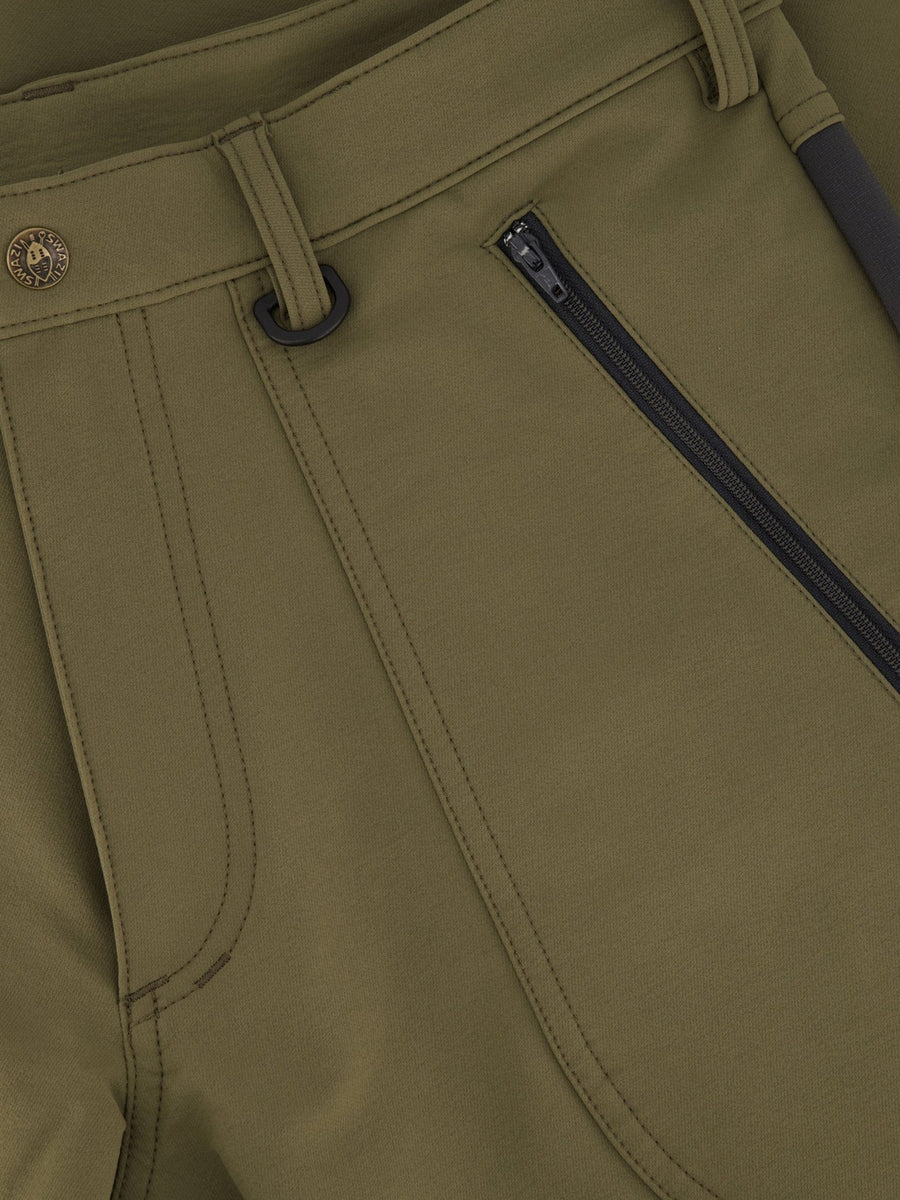 SWAZI Forest Pants III Mens Tussock, zipped pocket detail