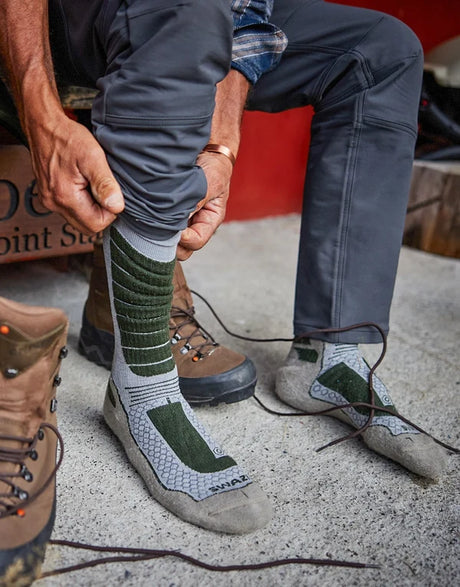 SWAZI Ibex Merino Socks - Olive