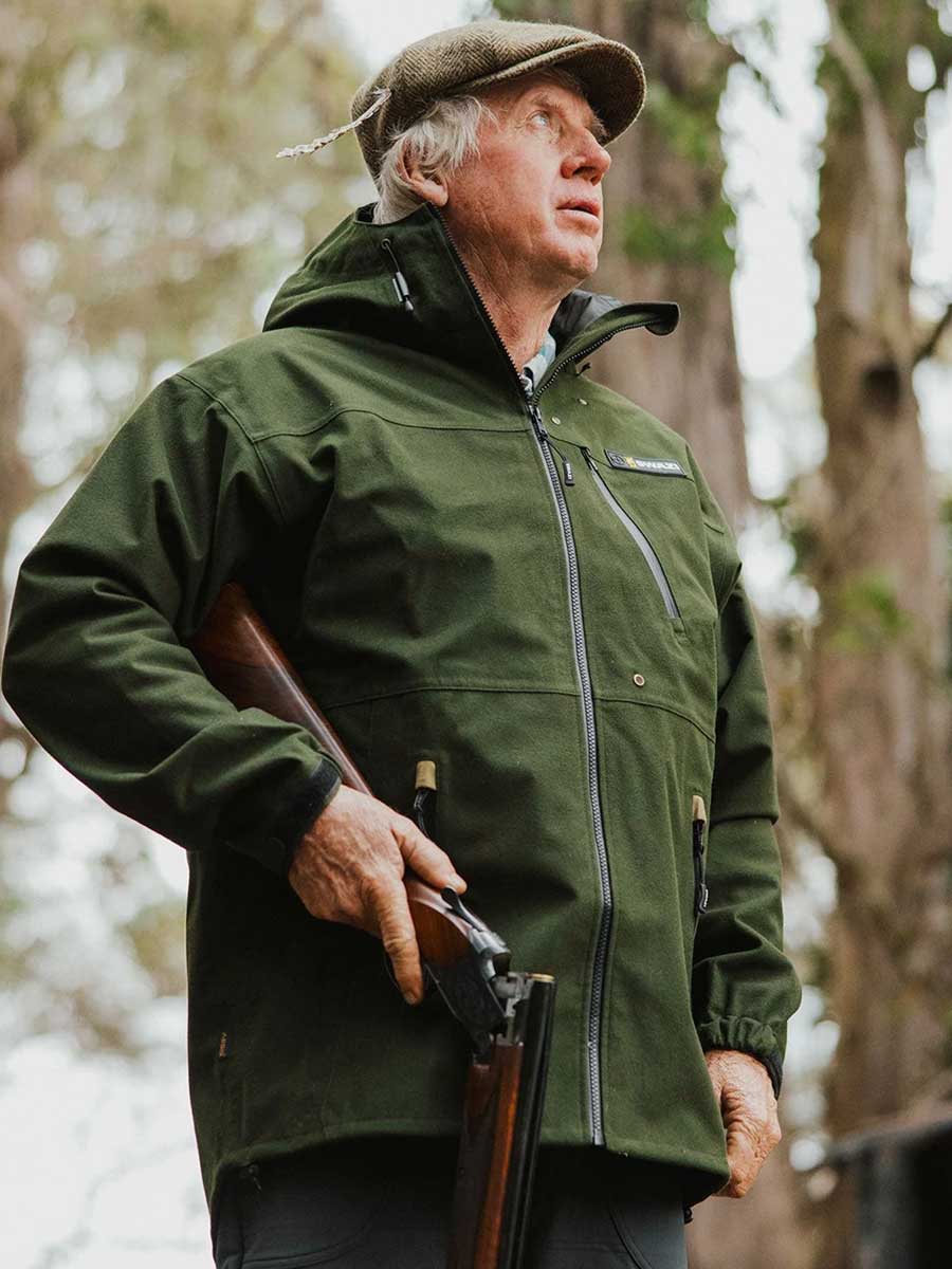 SWAZI Ibex Waterproof Hunting Jacket - Mens - Olive
