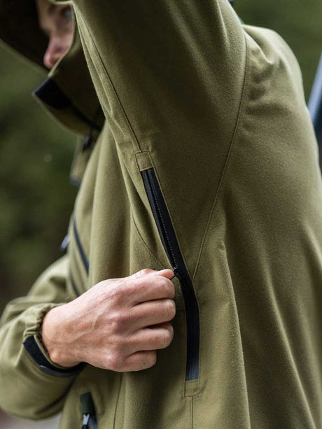 SWAZI Ibex Waterproof Hunting Jacket - Mens - Tussock Green